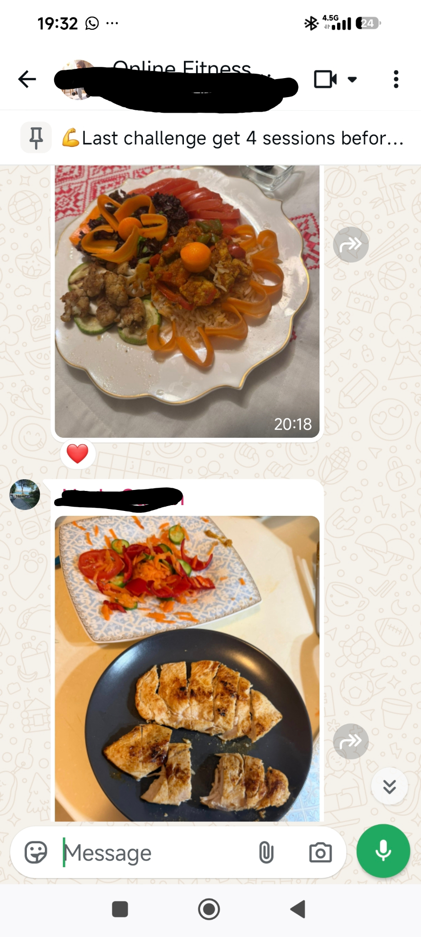 Members sharing healthy iftar plates